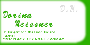 dorina meissner business card